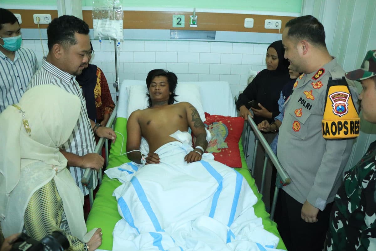 Kondisi Korban Penusukan Saat Patrol Sahur di Gresik Membaik